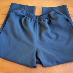 Alfred dunner black slacks elastic waist and pockets size 20w